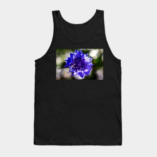 Blue cornflower close-up Tank Top